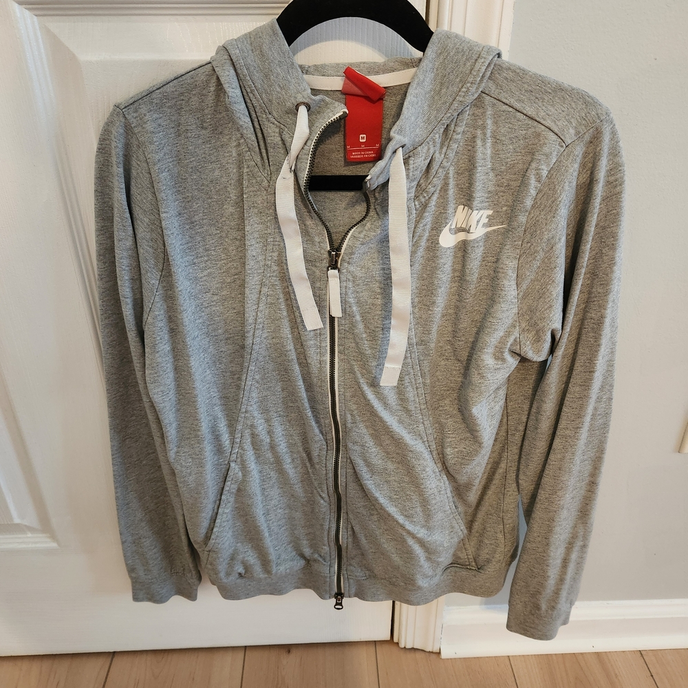 Nike Gray Zip-Up Hoodie